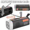 Radio AM/FM/SW 4500mAh Emergency Radio Bluetooth-Compatible Speaker USB C/Solar/Hand Crank Charging for Emergency Camping Radios