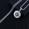 New Metal Compass Cast Necklace, Fashionable Titanium Alloy Pendant