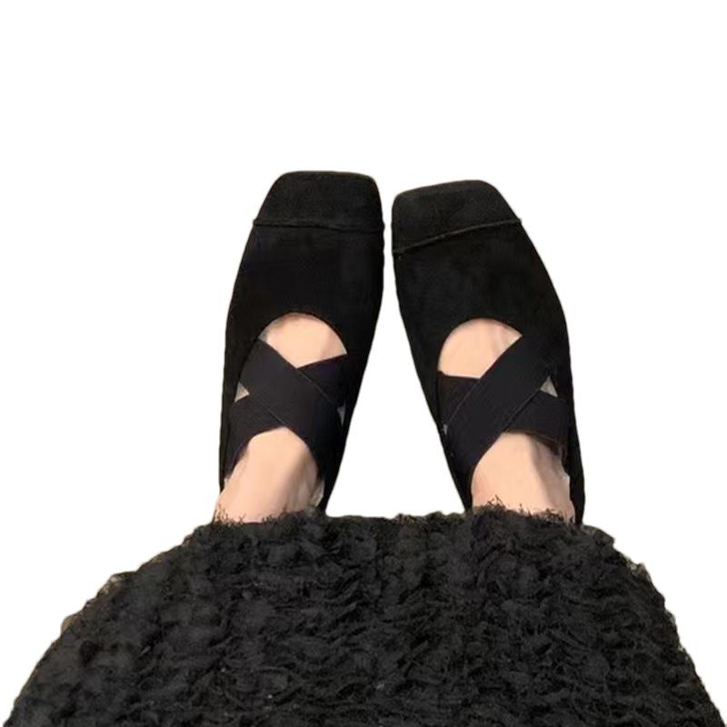 Wildleder Spitzschuhe Ballettschuhe Kurzer Plüsch Flache Slipper Lässige Baumwollschuhe 2025 Trend Walking Weich Winter Damen Zapatillas