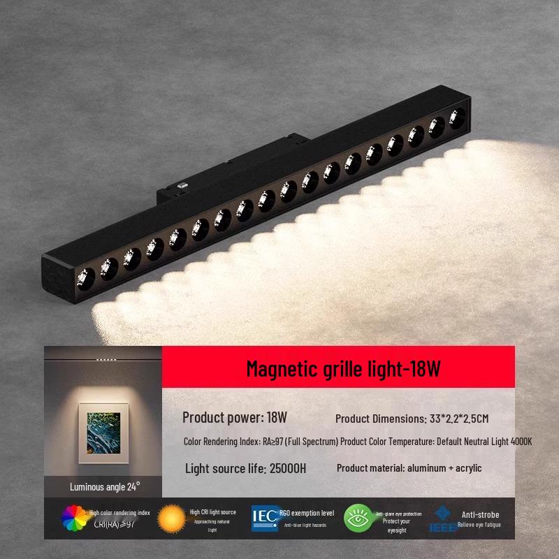 Magnetic Honeycomb Track Light for Kitchen & Living Room Ceilings