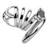 FRRK-11 Male Penis Anti-Escape Training Device Hollow Steel Cock Cage with Multiple Penis Ring Big Cock Lock Cage Erotic Sex Toy