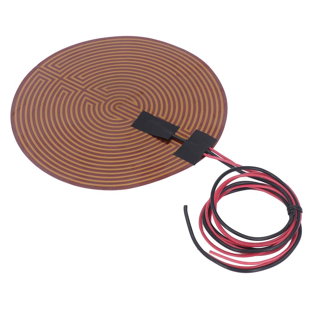 PI-Heizfolie, 220 mm Durchmesser, schnelle Erwärmung, sicherer 100-K-Thermistor, stark haftende PI-Polyimidfolie