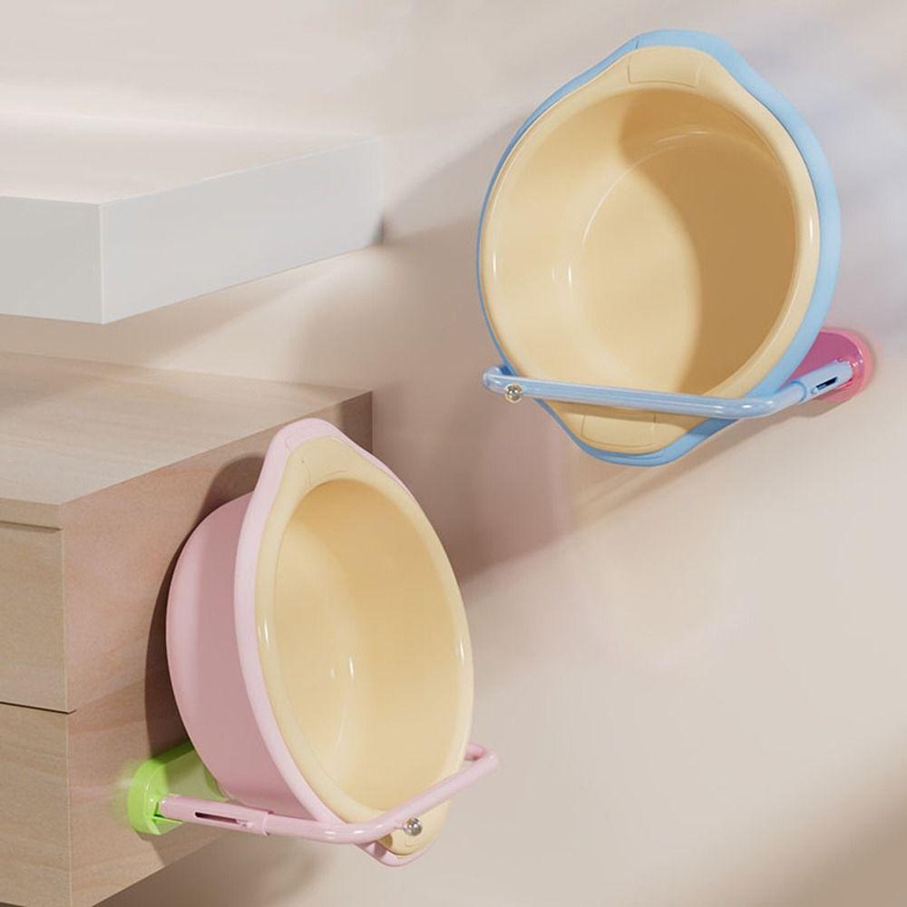 2Pcs No Punching Telescopic Washbasin Rack Plastic Pot Lid Storage Rack  Bathroom