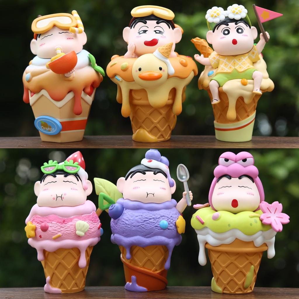 Cream Ice Large Crayon Shin Chan Pvc Cartoon Model For Desk Gift Decoration