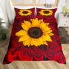 Rose Duvet Cover Set Red Rose Floral Bedding Sets Flower Butterfly Comforter Cover for Women Modern Fashion Marble Quilt Cover