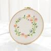 DIY Flowers Plants Pattern Embroidery Set Hand-sewn Crafts Needlework Tools