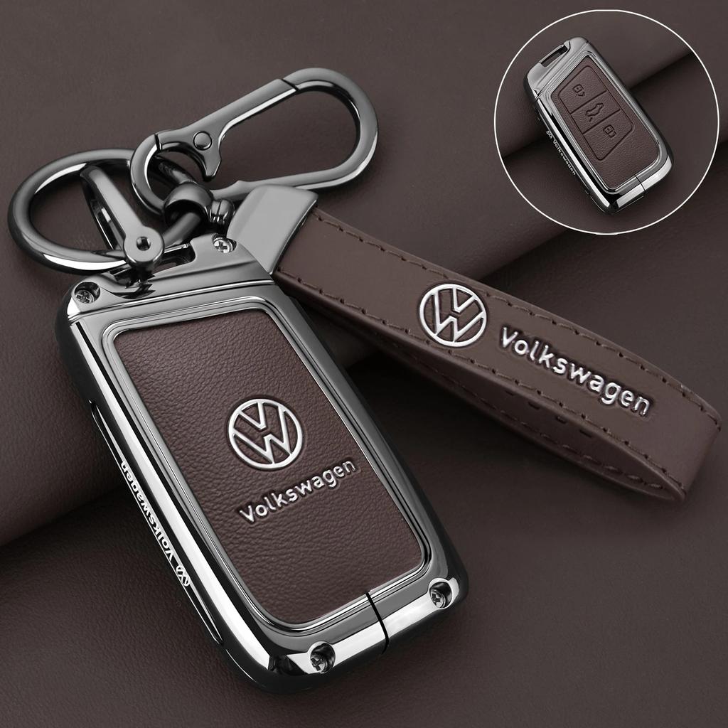 New 2026 Emblems 2026 Hot Styling Mouldings For VW Volkswagen Jetta MK5 Golf Alloy Leather Car Smart Remote Key Case Fob Cover Protector EK1