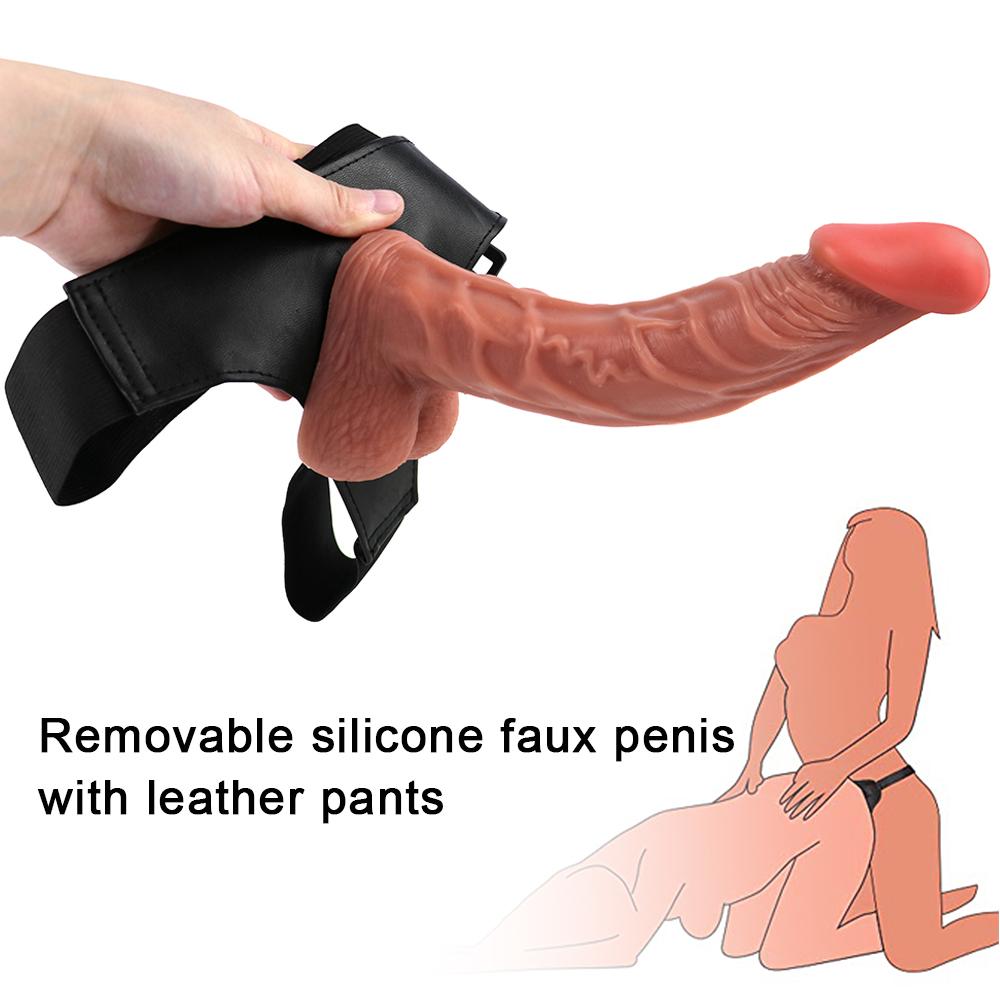 Pene Silicona Women's Strap-on Realistic Dildo Pants for Women Strapon Dildos with Rings Women Strapon Harness Belt  Sex Toy
