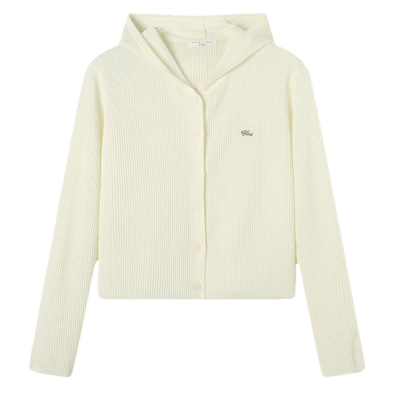 TonLion 2026 Spring Women s Hooded Cardigan Sweater L