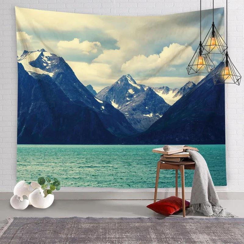Natural Scenery Waterfall Pattern Tapestry Home Wall Decoration Tapestry Bedroom Living Room Tapestry