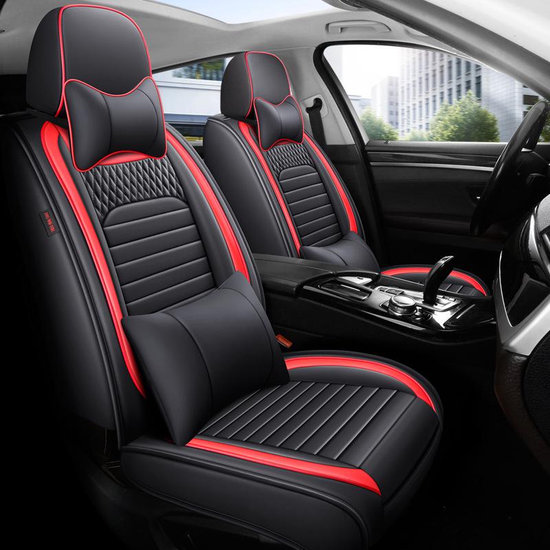 Buick Excelle GT/XT 2021 Lädersätesskydd för 13/14/15-modeller - Fullständigt skydd, Design för fem säten