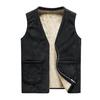 Men's Autumn/Winter Plus Size Velvet Lined Warm Vest