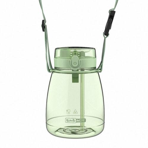 Cute, Large Water Bottle with Strap, Portable, Stylish, and Drop-Resistant, Clear Plastic, Lightweight, 1300ml, Creative Gift for Outdoors