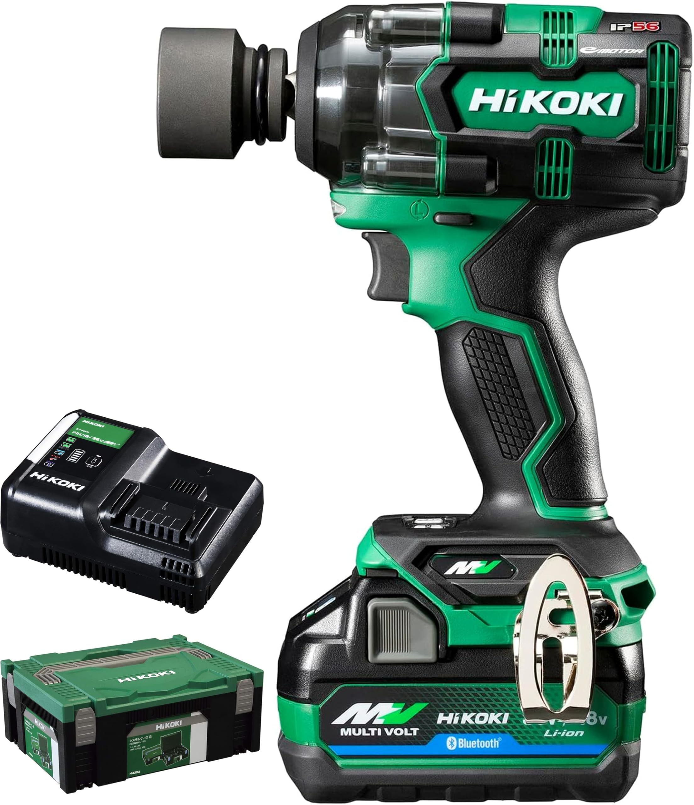 

HiKOKI 36V Impact Wrench WR36DH with Repair and Two System Maximum Loosening 650 Maximum Tightening 350 for Tire (XPSZ) First-Time Warranty,