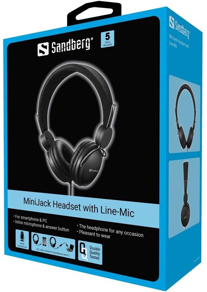 Наушники Sandberg Headset MiniJack с Line-Mic (126-34) черный
