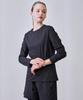BASIC HOUSE Women'S Breathable Sorona Regular Fit Round Neck Plain Long Sleeve T-Shirt Black