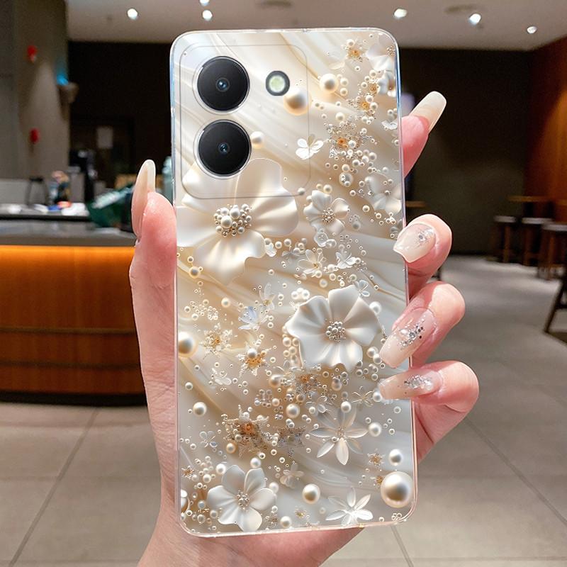 Phone Case For Vivo Y36 V2247 V2248 4G Y27 5G Y77T Y27S Y100I Butterfly Protective Casing Transparent Soft Silicone TPU Cover