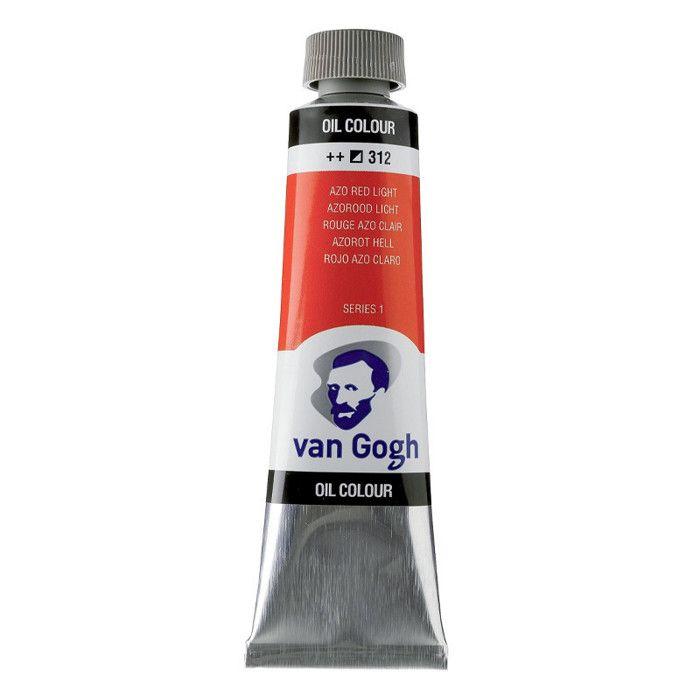 Oil Paint - Azo Red Light - 312 - Safflower Oil - Van Gogh - 40ml