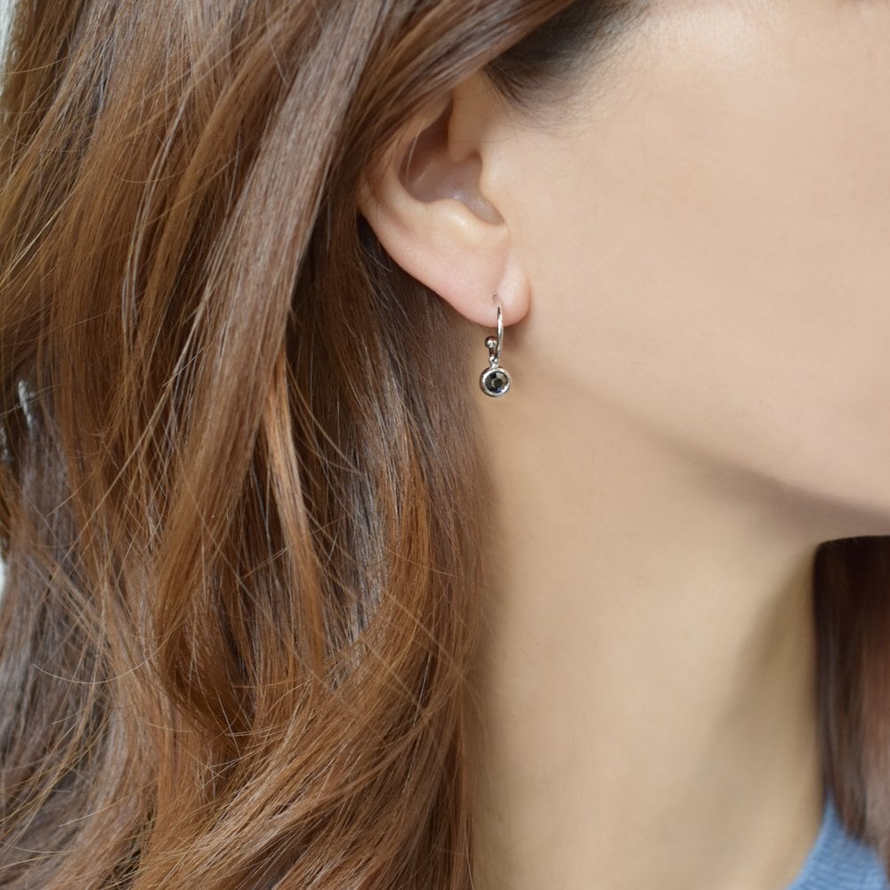 Tiny Stone Drop Earrings
