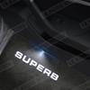 ZDVK6 For Skoda Octavia Superb Karoq 4X4 Emblem Car Door Light Welcome Wireless Laser Projector Auto Decoration HD LED