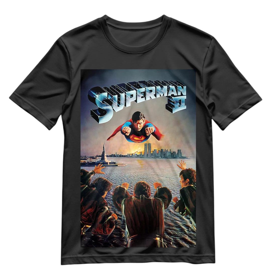 Superman T Shirt Retro Superman 2 1980 Graphic Shirt Superman Tee S-XXXL XL