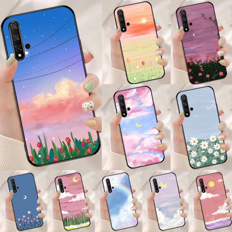 Korean Sunset Scenery For Huawei Nova 8i 11i 12i 12s 9 10 SE Y90 Y60 Y70 Y72 Y61 Y91 P20 P30 P40 Lite P60 Pro Case
