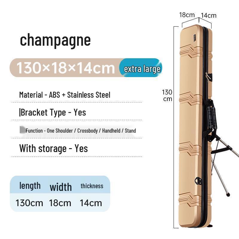 New Lightweight Multifunctional Fishing Bag: Waterproof Hard Shell for Rods, Gear, and Umbrella