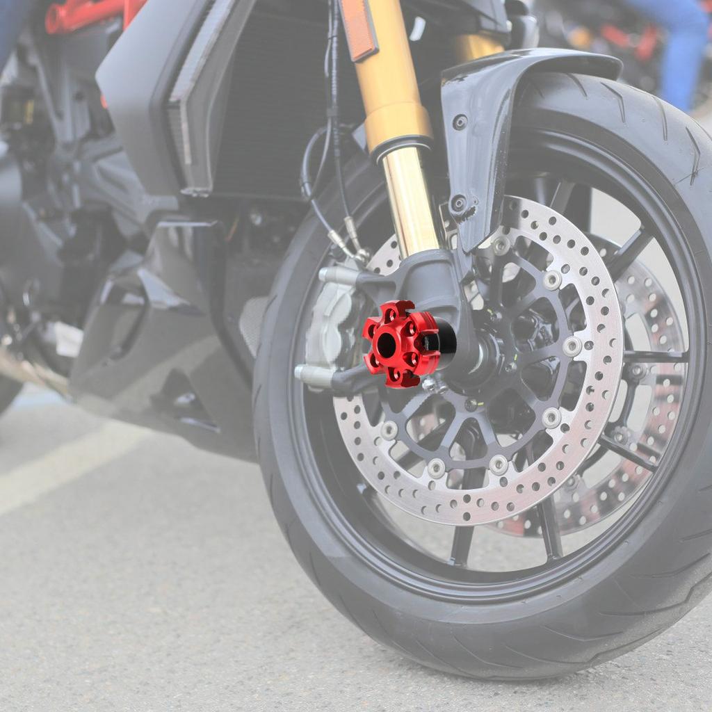 2Pcs Motorcycle Frame Slider Motorbike Falling Protection Front Fork Cup Wheel Crash Protector Moped Scooters Accessory
