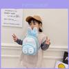 Adorable Bunny Ear Cartoon Kids Backpack Stylish Korean Design Sequin Pu Material