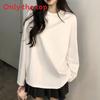 Casual Cotton T Shirt For Women With Letter Print And Long Sleeves For Spring And Fall Wear