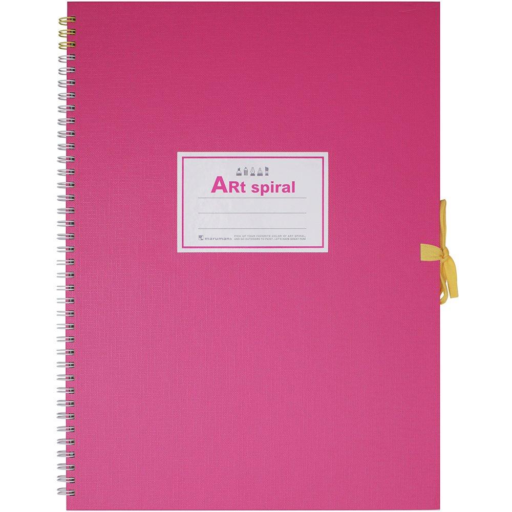 Maruman Sketchbook Art Spiral F4 Thick Paper 24 Sheets Pink S314-08