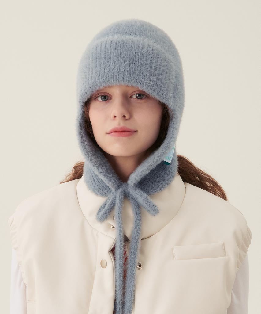 GOCORI Knit Trooper Hat - Blue Gray Trooper Hat Earflap