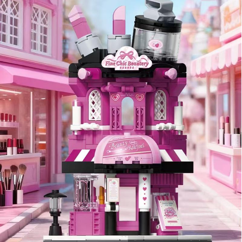 WeKKi Creative Park Street View Shop 5.0 Building Blocks The Merry Giftery Adorable Pet Store Toy Assembly Model Gift