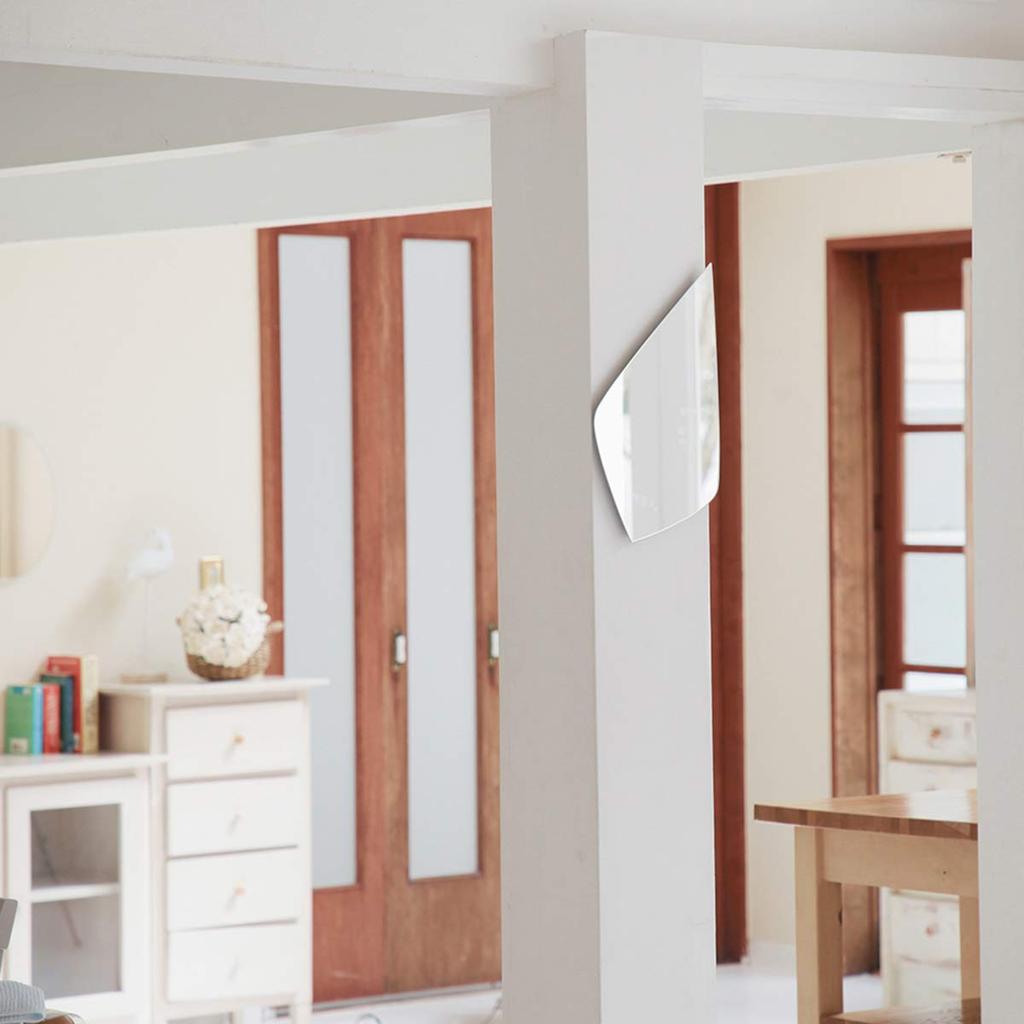 Paste Mirror Wall Hanging Entrance Toilet Jewelry X 37cm Wall Compatible Paste Mirror Design Kagami Shape Jewelry 23.5 [Rental Mirror]