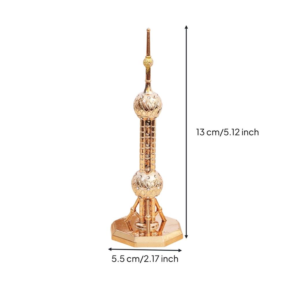 Oriental Pearl Spire Model Compact Shanghai Building Freestanding for Desk