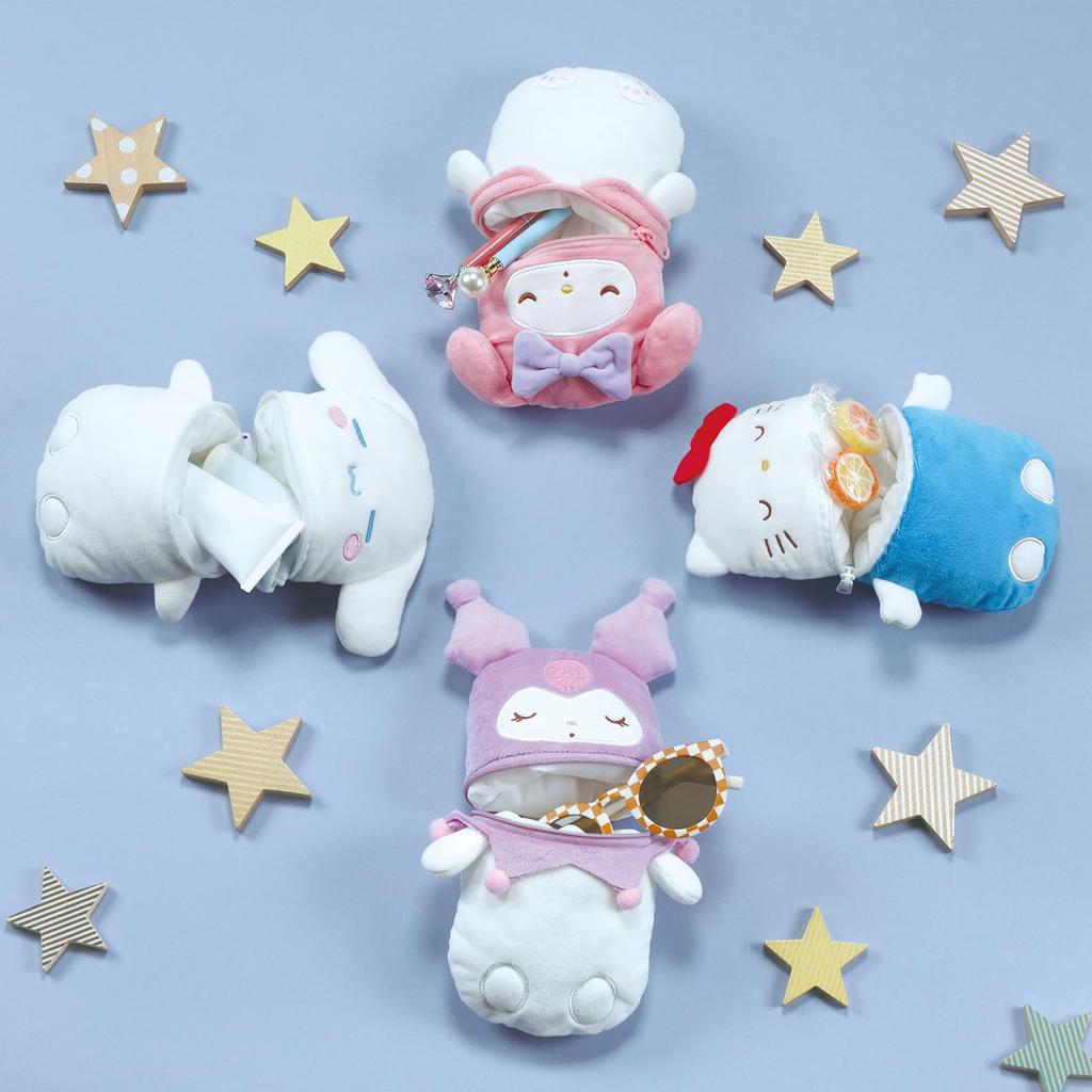 Skater Vertical Plush Pouch Sanrio Kuromi ZTNP1-A