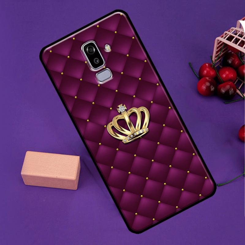Quilted Texture Sofa Pattern Crown Phone Case For Samsung Galaxy J3 J5 J7 2017 J1 A5 A3 2016 J8 J4 J6 Plus A6 A8 A7 A9 2018