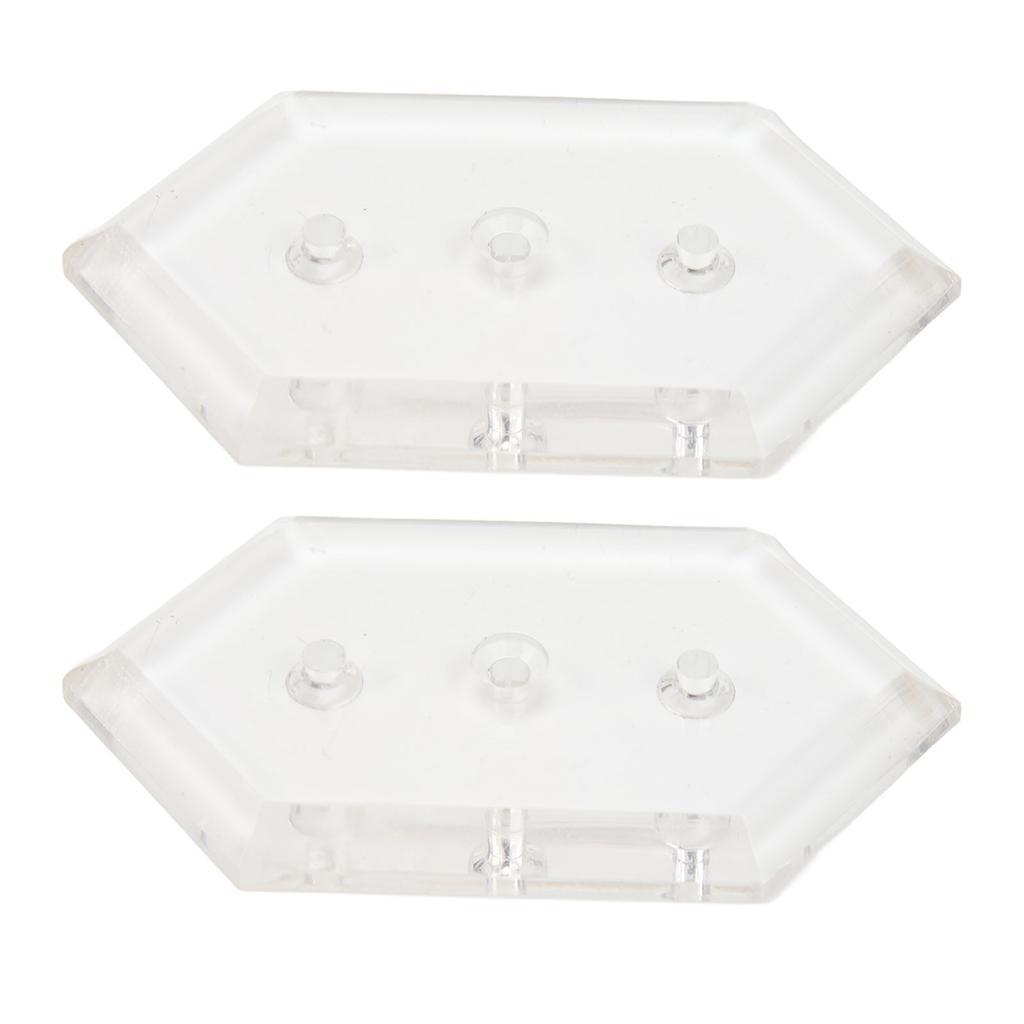 2 Sets Skateboard Hanger Wall Mounting Deck Rack Skateboarding Display and Storage Mount Kit Transparent