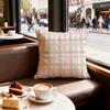 Simple checkered pattern Cushion Cover Set of  Decorative Short Plush Pillow Covers for Sofa Soft  Cushion Case x cm