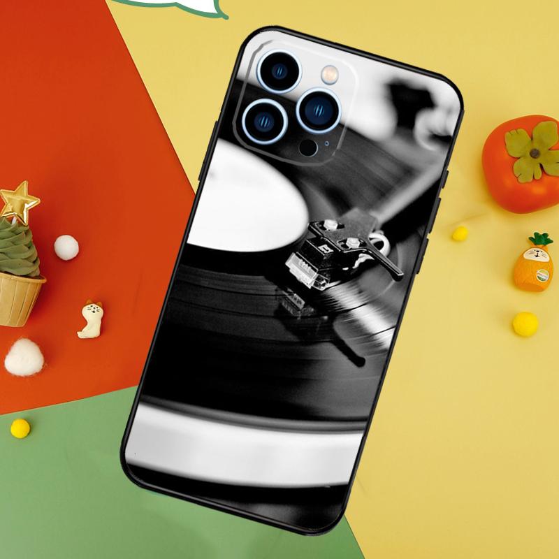 Vinyl DJ Record Art Cover For iPhone 13 12 Mini 11 14 15 16 Pro Max XS X XR 7 8 14 15 16 Plus Phone Case
