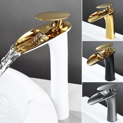 Waschtischarmaturen Wasserfall Badezimmerarmatur Einhebel Waschtischmischer Bad Antik Armatur Messing Spüle Wasserkran Silber