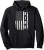 Retro Vintage Kirk American Flag Design Unisex Hooded Sweatshirt