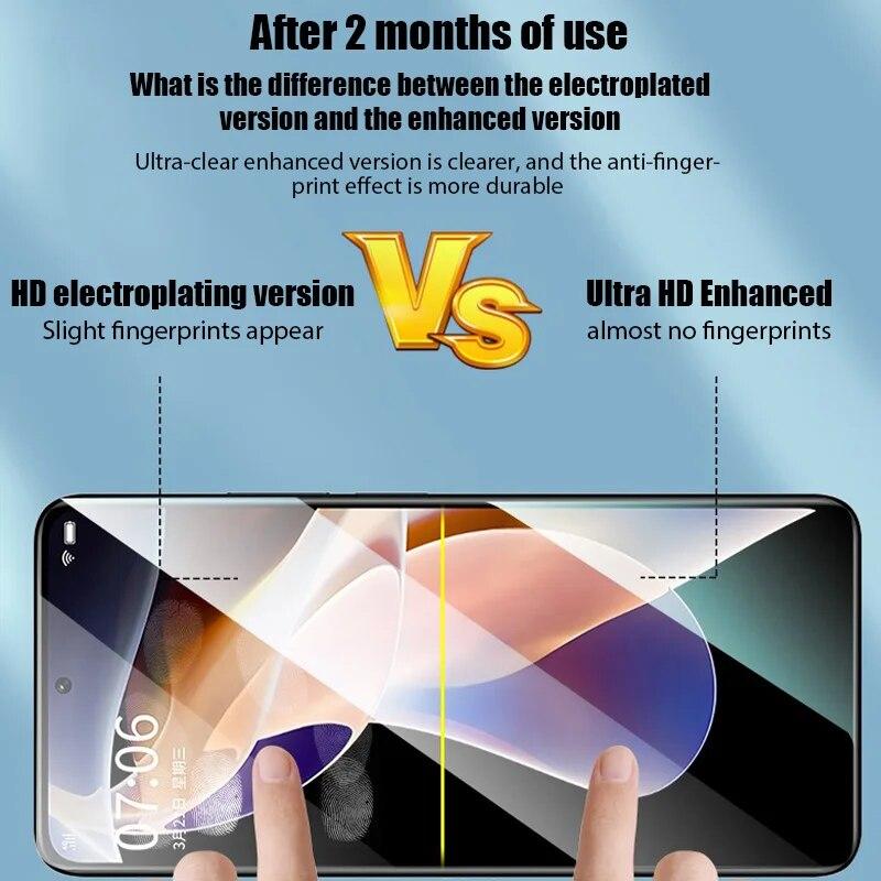 5pcs Screen Protectors for Xiaomi Mi 11 Lite 11T Pro Glass for Xiaomi Poco X3 GT X4 Pro M5 M4 M3  Glass