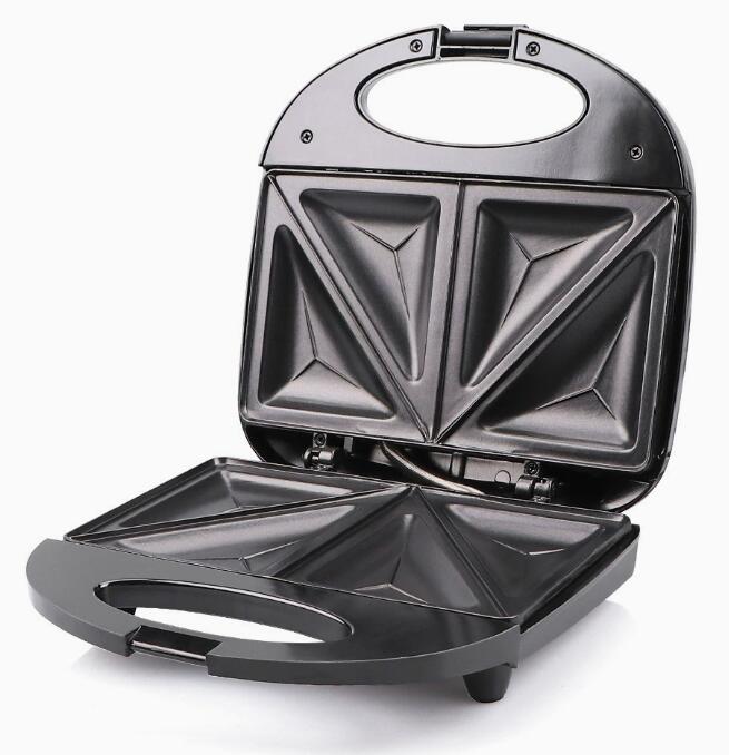 220V Electric Sandwich Maker 750W Fast Heating Breakfast Machine Waffle Maker Break Toaster Multifunction Pancake Baking Machine