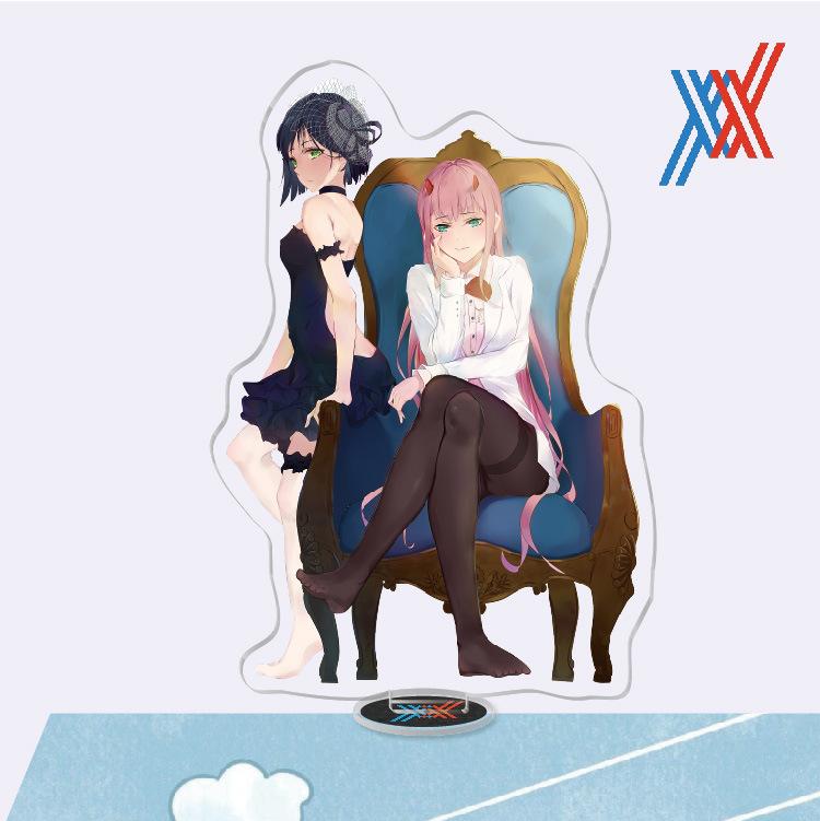 

Аниме 02 акриловая подставка для персонажей для косплея, акриловая подставка для фигурки, окрашенная настольная декорация, украшение, подарок, модель «сделай сам» 16cm