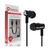 RadiArmor Electromagnetic Wave Prevention Earphones. Stereo Earphones That Cut 99% Electromagnetic Waves with Air Tube Technology. (black)