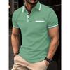 Camisa Polo de Verano Europea y Americana con Bolsillo de Botón Camisa Polo Deportiva para Hombre