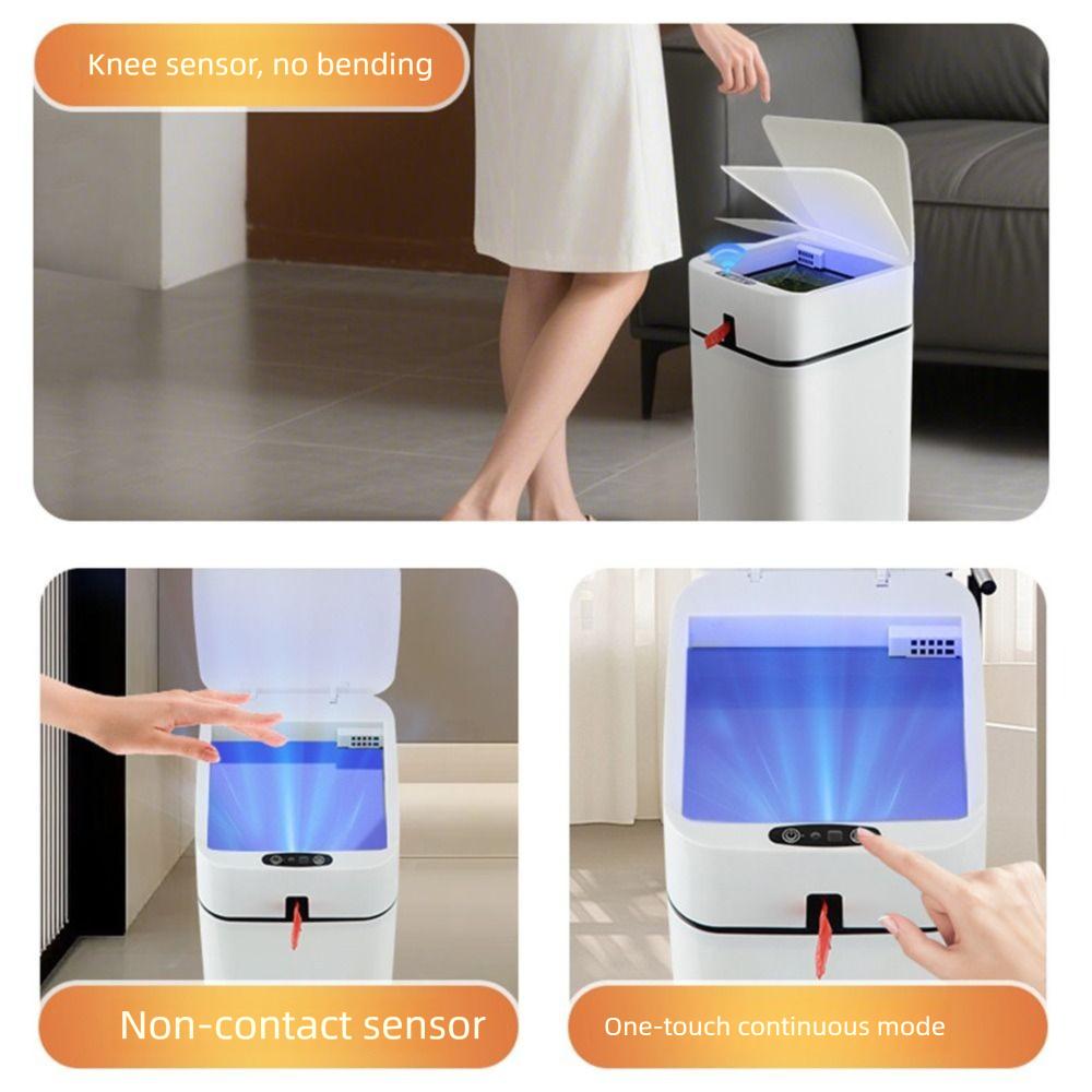 Automatic Induction Smart Garbage Bin Waterproof Automatic Sealing Trash Can Indoor