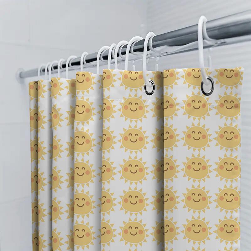 Green White Ocean Wave Shower Curtain Waterproof Bath Decoration For Bathroom Accessories Home Decor
