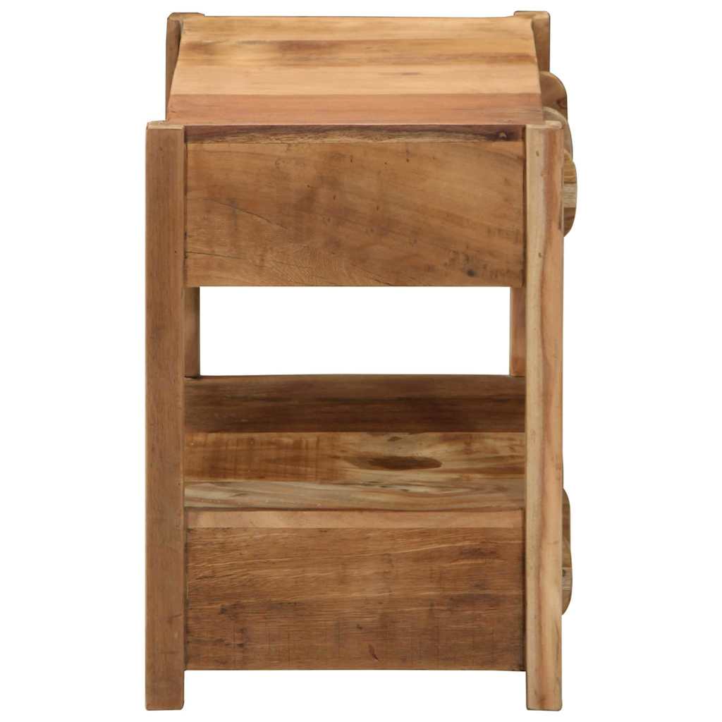 Side Table Brown 43 x 32 x 46 cm Solid Upcycled Wood
